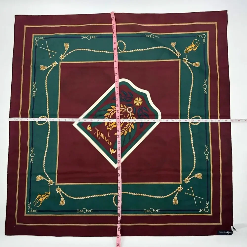 Vintage 80s Polo Ralph Lauren Uni-Crest Japan Made Scarf 35X35